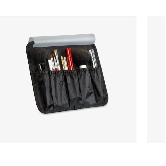 Makeup Train Case w/LED Mirror Professional Travel Cosmetic Bag Makeup Organizer - Picture 7 of 8